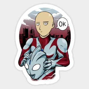 the true hero Sticker